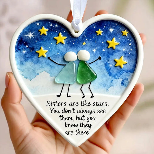 🌲Christmas Sale 70% OFF!!🌊👩🤝👩Sisterhood Sea Glass Friendship Decor