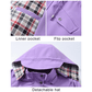 🔥Limited Hot Sale 50% OFF🧥💦3-in-1 Plaid Waterproof Jacket for Women– Lightweight, Rain, Wind & Cold, All Covered 🍃-Unleash Style and Durability in Any Storm!