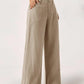 🥳2026 HOT SALE 50% OFF! 🥳💞50K+ SOLD!🌸Women's Cotton Linen Palazzo Pants Summer Flowy Wide Straight Leg Beach Trousers With Pocket Casual Solid Color Soft Elastic High Waist Lounge Pants