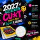 🎁Hot Sale 60% OFF🌟2027 Year of the Cunt Wall Calendar – Bold Graffiti Humor Calendar📆🌟