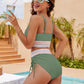 ⏰2026 Summer Hot Sale 60% OFF⏳High Waisted Tummy Control Color Block Bikini Set 🕶️