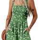 🏝️LAST DAY SALE 60% OFF:ONLY ￡12.99‼️⚡50K+ SOLD💕💃Women's Summer Square Neck Sleeveless Loose Casual Short Smocked Romper