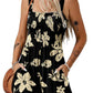 🏝️LAST DAY SALE 60% OFF:ONLY ￡12.99‼️⚡50K+ SOLD💕💃Women's Summer Square Neck Sleeveless Loose Casual Short Smocked Romper