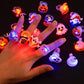 💥 Last Day 49% OFF👻✨50K+ SOLD!🎃🎁LED Light Halloween Glowing Ring😍Set of 50 PCS