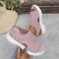 ⏳Time-Limited Special Price: ￡12.99!!🎁Women’s Knit Platform Sandals – Lightweight, Breathable & Arch-Supported 🏝️☁️ Cushioned Memory Foam Footbed • Non-Slip Sole • All-Day Comfort for Summer Walks, Holidays & City Days 🎁🇬🇧