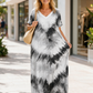 ⏰Last Day Sale 49% Off💃Casual Loose Printed V-Neck Long Dress