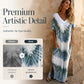 ⏰Last Day Sale 49% Off💃Casual Loose Printed V-Neck Long Dress