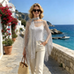 🏆Last Day £8.99!!💐Summer Metallic Crochet Cover-Up – Lightweight, Flowy & Effortlessly Stylish summer outfit