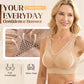🏆 Last Day Special Price £6.99+Free Gift💐🎉Women's Elegant High-Support Pure Cotton Buttonless Comfy Lifting Bra