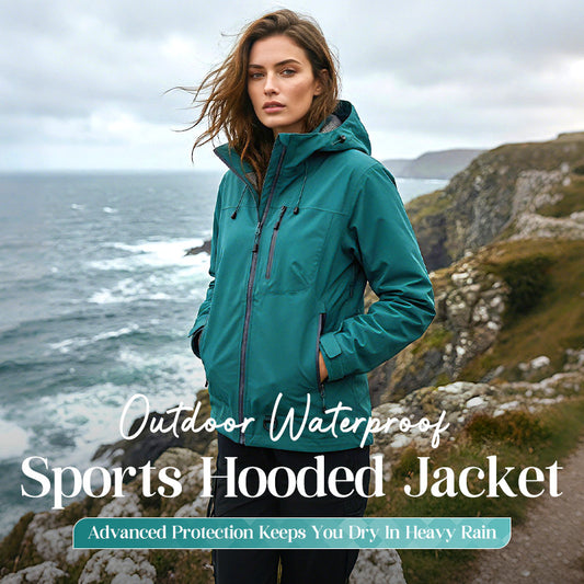 🏆Last Day Sale 49% OFF!!⏰Lightweight Outdoor Waterproof Sports Hooded Jacket 🌧️– Move freely, stay dry! No bulky layers, just comfortable protection. Handy pockets, adjustable hood. Perfect for daily walks. 🌿🧥