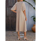 💃2026 Summer Hot Sale 70% OFF✨Women's V-Neck Puff Sleeve Empire Waist A-Line Maxi Dress