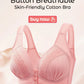 💥LAST DAY SALE ONLY ￡7.99!!💘Front Button Breathable Skin-Friendly Cotton Bra – Breathable • Wire-Free • All-Day Support • Non-Padded & Skin-Friendly 🌿