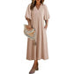 💃2026 Summer Hot Sale 70% OFF✨Women's V-Neck Puff Sleeve Empire Waist A-Line Maxi Dress