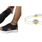 ⏳LAST DAY SALE ONLY ￡12.99!!💐 Women's Breathable Knit Platform Sandals – Air-permeable knit upper, cushioned sole & lightweight comfy summer footwear ✨