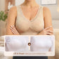 🏆 Last Day Special Price £6.99+Free Gift💐🎉Women's Elegant High-Support Pure Cotton Buttonless Comfy Lifting Bra
