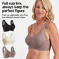 🏆 Last Day Special Price £7.99 ! +FREE GIFT 💕 Subtle Striped Seamless Bra with W-Support – Comfort & Style!