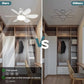 🌬️Surprise Price: Only £15.99!!🔥SmartBreez™ 40W LED Ceiling Fan Light – 20.5” Ultra-Quiet with Remote 🎯 | E27 + FREE B22 Adapter 🔌 | For Bedroom 😴, Kitchen 👩‍🍳 & Garage 🛠️ – UK Ready! 🇬🇧