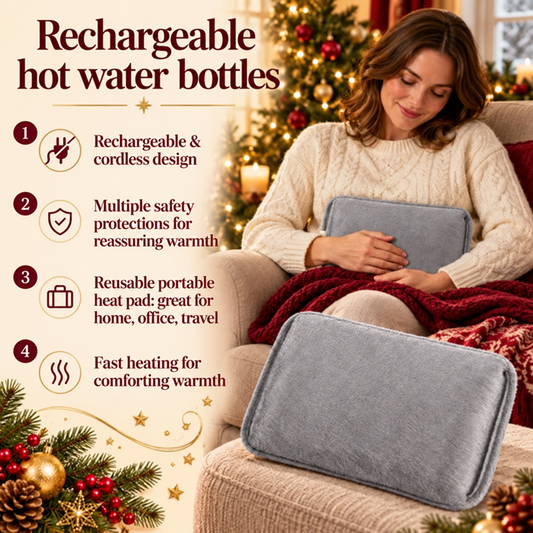 🎄 LAST DAY! Christmas Sale 🔥 – ONLY £7.99! 🎁 Rechargeable Hot Water Bottles 1