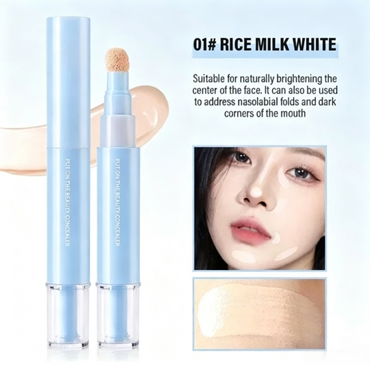 🥳2026 HOT SALE🥳💞50K+ SOLD!🎨🖌️ 50% OFF! Dual Concealer Pen – Covers dark circles & spots, 24hr hydration.