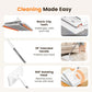 🔥Last Day Sales 70% OFF🧹Extendable Telescopic Disposable Flat Clip Mop with 4 Reusable Cloths💦, 360° Swivel Lightweight Floor Mop