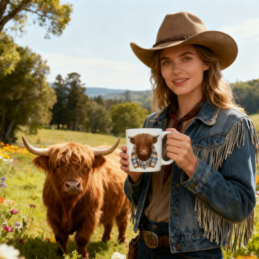 🔥CHRISTMAS SALE 50% OFF!!🏆Flash Sale⚡ 50K+ SOLD! Almost Gone-💥Cute Highland Cow Mug🎁