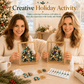 🔥 LAST DAY 49% OFF – 🎄 DIY Jeweled Christmas Tree Art Kit | Colorful Gems, Pearls, Paints & Gold-Tone Floating Display Frame 💎✨