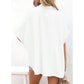 🔥Hot Sale 49% Off💥🎁Women's Loose Fit Casual Button Short Sleeve Shirt Tops