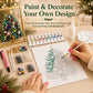 🔥 LAST DAY 49% OFF – 🎄 DIY Jeweled Christmas Tree Art Kit | Colorful Gems, Pearls, Paints & Gold-Tone Floating Display Frame 💎✨