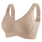 🏆 Last Day Special Price £7.99 ! +FREE GIFT 💕 Subtle Striped Seamless Bra with W-Support – Comfort & Style!