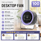 🏆2026 Desk Fan –USB Rechargeable with LED Display 📊 | 100 Speeds, 120° Tilt & Full Oscillation ↔️ | Ultra-Quiet for Bedroom 😴, Office 🖥️ & Camping 🏕️ | Up to 24H Battery ⚡