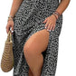 💗2026 New arrival 49% OFF💗Plus Size Split Floral Print Boho Maxi Dress