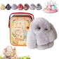 🎁Easter Best Gift  70% Off💥🐰【BunnyLulu】Soft Plush Bunny Keychain – Comfort Toy in Tin Box🎁Easter Sweet Surprise