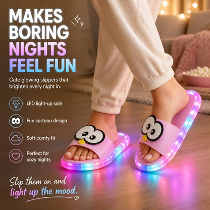 🔥Last Day Sale 60% OFF⏰👣Cute slippers with cartoon motifs that glow🩴