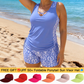 ⏰LAST DAY 60% OFF & FREE GIFT - Miraclesuit Women's Tummy Control Tankini Set with Built-In Bra – Flattering Boho Swimwear with Shorts🔥