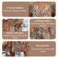 💥🌈2026 Hot Sale 50% OFF🤩Safari Chic Leopard Linen-Cotton Midi Dress –🌿V-Neck & Relaxed Elegance
