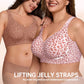 🏆LAST DAY SALE 60% OFF 🔥Super Firming Leopard Print Jelly  Bra | Women Wirefree Bras 👍No More Sagging Breasts