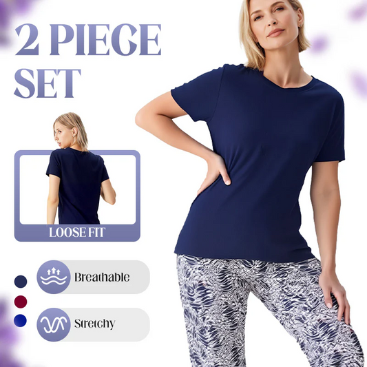 🥳SUMMER HOT SALE🥳50% OFF & FREE GIFT🎁Casual two-piece for women – Chic & Comfortable!