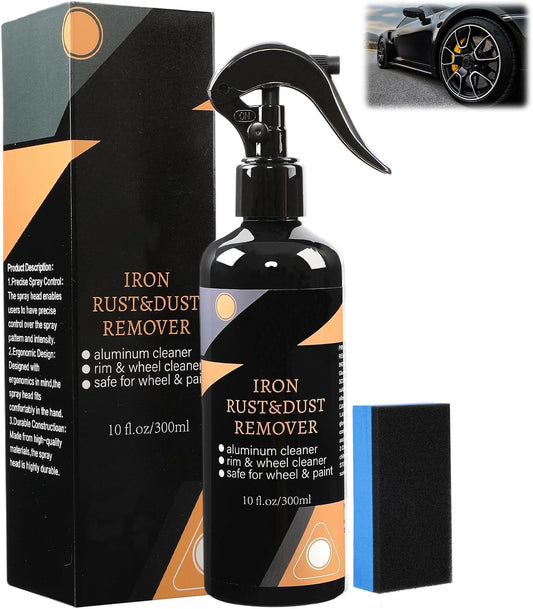 ⛵ Limited-time Sale: ONLY ￡9.99 & Buy 2 get 1 Free!! 🌱Wheel and Rim Cleaning Spray, Rust and Dirt Remover, Purple-Tinted Rust Remover, All-Purpose Wheel Rust Remover
