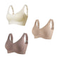 🏆 Last Day Special Price £7.99 ! +FREE GIFT 💕 Subtle Striped Seamless Bra with W-Support – Comfort & Style!