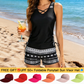 ⏰LAST DAY 60% OFF & FREE GIFT - Miraclesuit Women's Tummy Control Tankini Set with Built-In Bra – Flattering Boho Swimwear with Shorts🔥