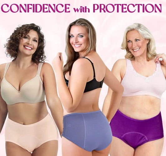 🌸Last Day-Buy 1 Get 3 Packs & Each ONLY ￡3.66!!🎉2026 Best Seller High Waist Leak Proof Panties✨Butter-Soft & Stretchy🍃