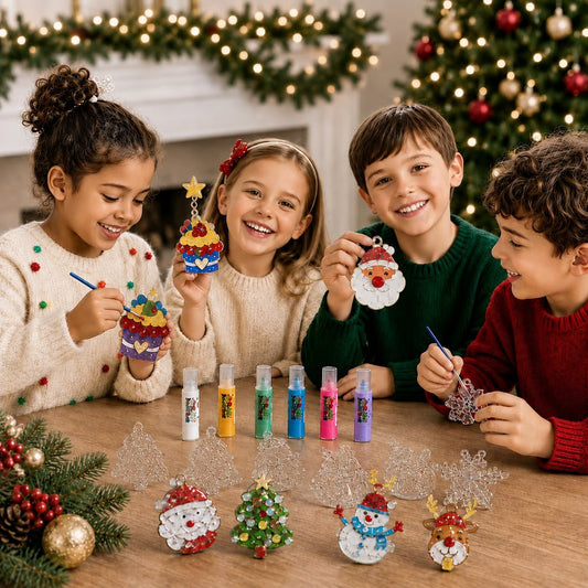 🎅Early Christmas Sale 49% OFF🎁DIY Crystal Paint Arts and Crafts Set – Easy Craft Kit for Little Makers 🎨✨🌲