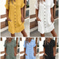 💎50% OFF! 💎✨Women’s Summer Midi Dress – Breezy, Flattering & Effortlessly Chic! Lightweight Button-Down with Pockets 🇬🇧☀️