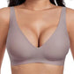 💗LAST DAY SALE 50% OFF⚡50K+ SOLD!!💕Jelly Wireless Womens Comfortable Wireless Bras Push Up Bralettes Seamless Tshirts Bras Deep V Everyday Bras