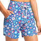 ⏰Last Day Promotion-60% OFF❄️Women's Swim Board Shorts High Waisted Quick Dry UPF 50+ Swimming Bottoms with Pockets