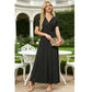 👗Summer Hot Sale 50% OFF🌈 Women's V neck Ankle Length Floral Print Beach Long Flowy Maxi Dress with Pockets🎀