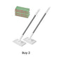 🔥Last Day Sales 70% OFF🧹Extendable Telescopic Disposable Flat Clip Mop with 4 Reusable Cloths💦, 360° Swivel Lightweight Floor Mop