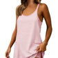 ✨SUMMER HOT SALE 50%OFF🎀Women's Summer Sleeveless V-Neck Striped Athletic Mini Dress with Built-in Shorts