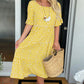 🎁2026 Big Sale 70% Off🎁💥Round Neck Polka Dot Print Midi Dress