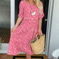 🎁2026 Big Sale 70% Off🎁💥Round Neck Polka Dot Print Midi Dress